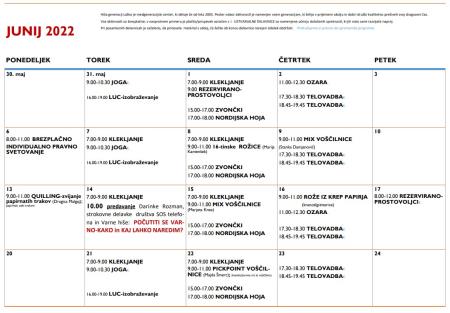 Junijski program v Hiši generacij